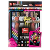 Topps Bundesliga Sammelsticker 2022/23 - 1 Album inkl. 20 Sticker