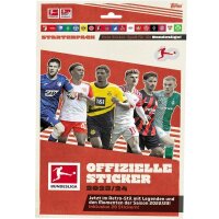 Topps Bundesliga Sammelsticker 2023/24 - 1 Sticker-Starter(Album inkl. 20 Sticker)