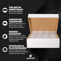 collectXP - Riesen Deck-Box für 4.000 Karten + 16er Unterteilung - (weiß)
