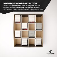 collectXP - Riesen Deck-Box für 4.000 Karten + 16er Unterteilung - (weiß)