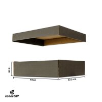 collectXP - Riesen Deck-Box für 4.000 Karten + 16er Unterteilung - (schwarz)