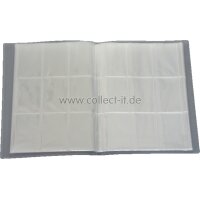 Leere Sammelmappe - 32 Seiten (576 Karten) - Ideal für Sammel Bilder/Karten - Farbe Neutral